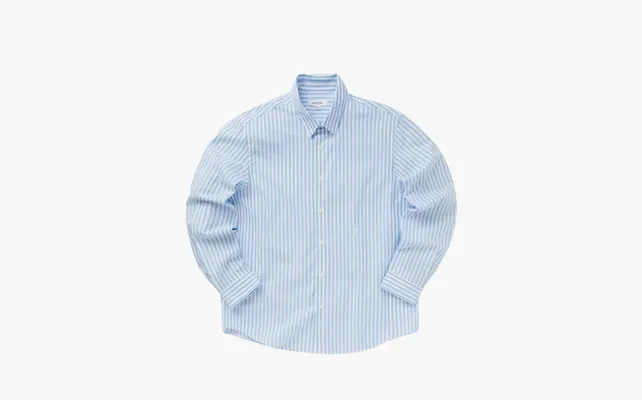 Одежда Sporty & Rich SRC Embroidered Button Down Shirt «Blue» golubye
