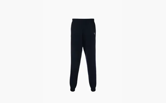 Одежда Sporty & Rich Embroidered-logo Cashmere Track Pants «Navy» chyernye