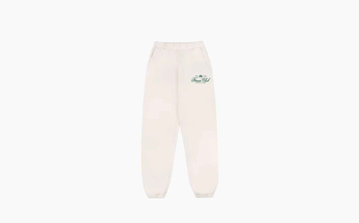 Sporty & Rich Fitness Club Track Pants «Ecru»