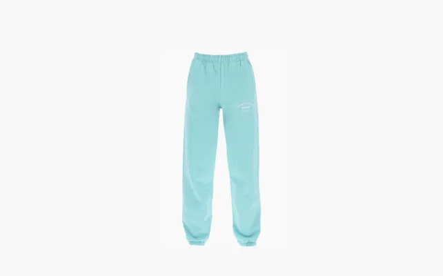 Одежда Sporty & Rich Jogger Pants With Printed Logo «Light Blue» golubye