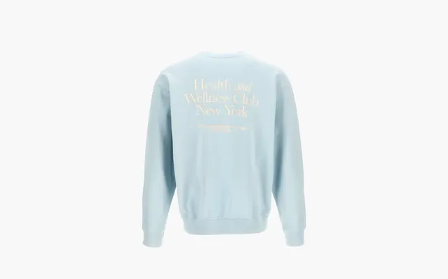 Одежда Sporty & Rich Hwcny Crewneck FW24 Sweatshirt «Light Blue» golubye