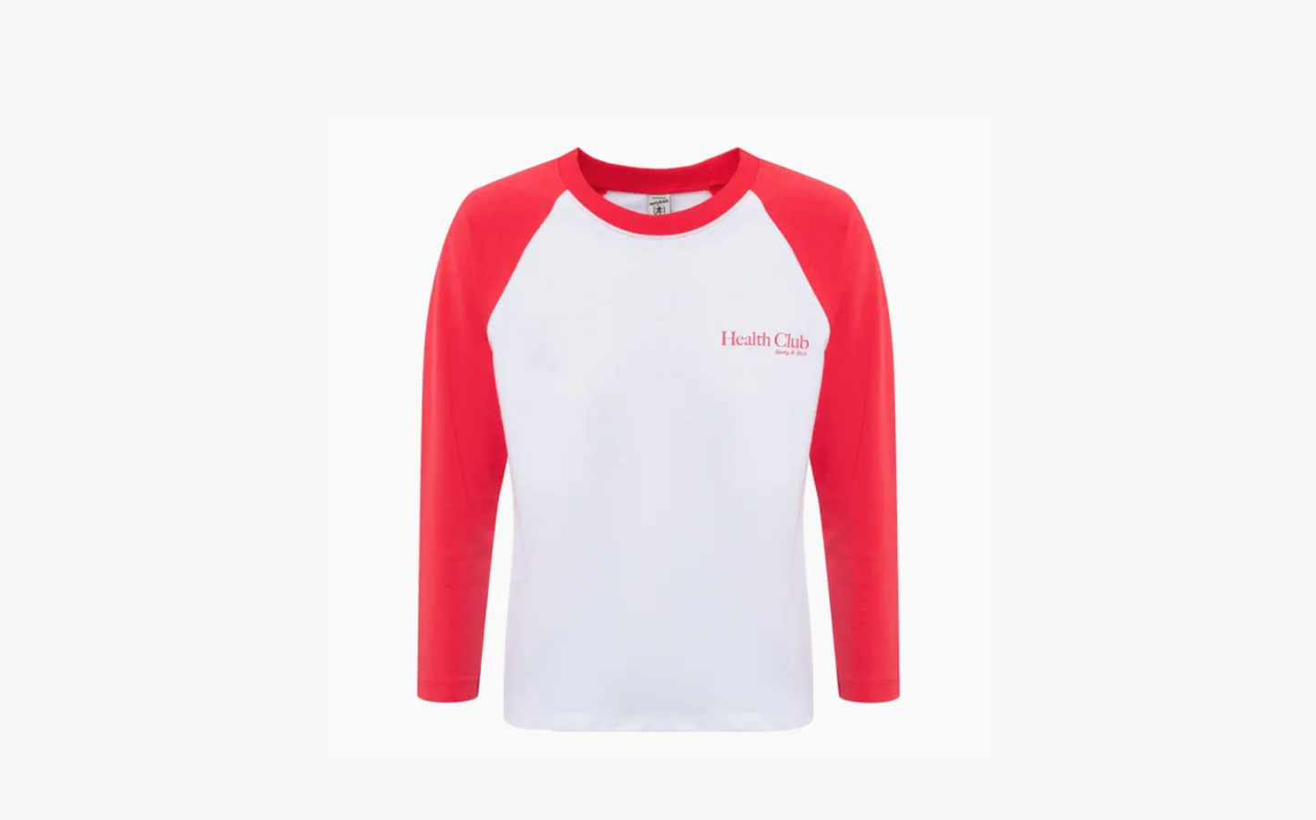 Sporty & Rich Health Club Baseball T-shirt WMNS «Red White»