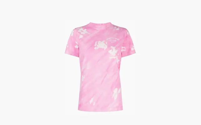 Одежда Sporty & Rich Wellness Studio tie-dye T-shirt WMNS «Pink» rozovye