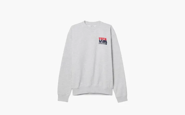 Одежда Sporty & Rich Usa Sweatshirt «Gray» serye