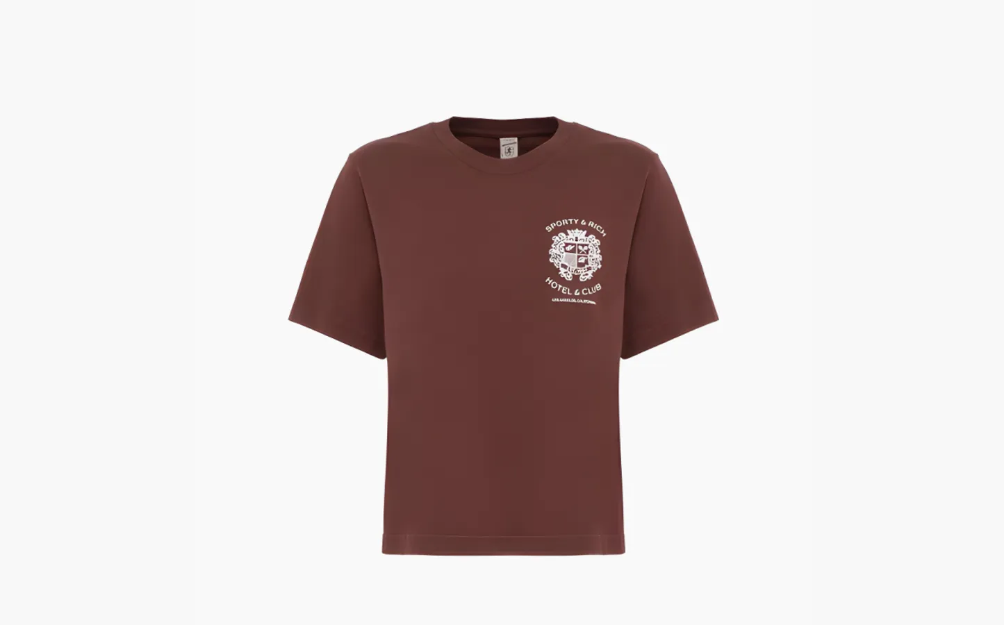 Sporty & Rich logo-print Cotton T-shirt «Brown»