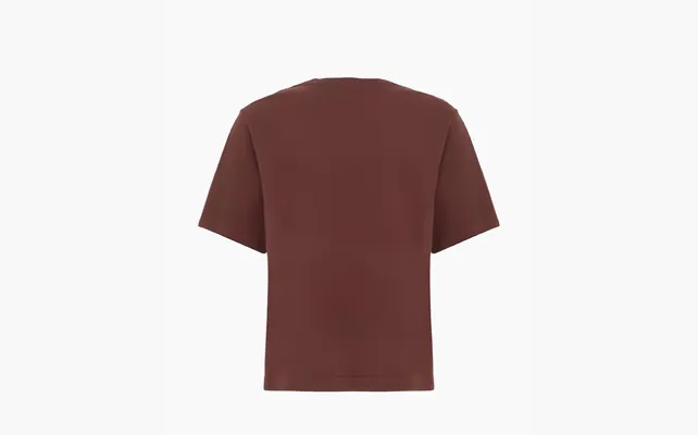 Одежда Sporty & Rich logo-print Cotton T-shirt «Brown» korichnevye