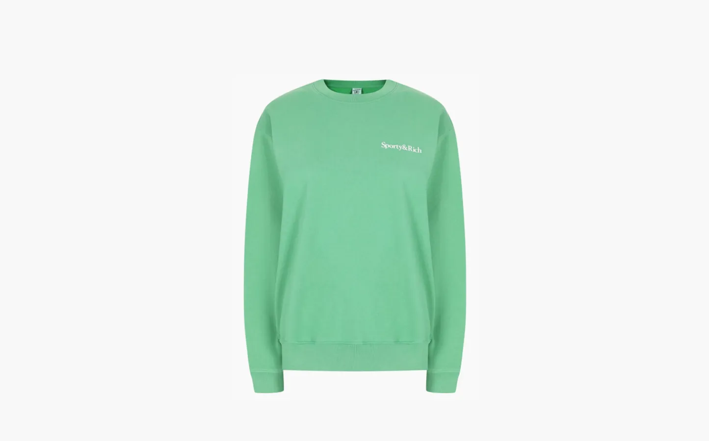 Sporty & Rich Logo-print Cotton Sweatshirt «Green»