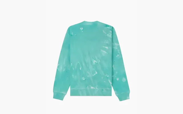 Одежда Sporty & Rich Wellness tie-dye sweatshirt «Green» zelyenye