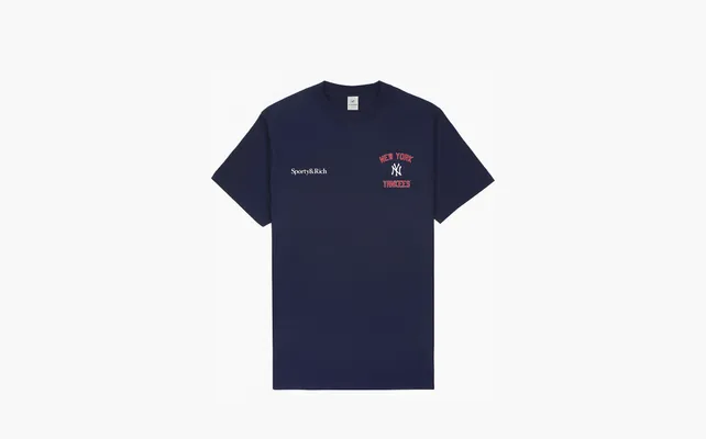 Одежда Sporty & Rich Home Run t-shirt «Navy» sinie