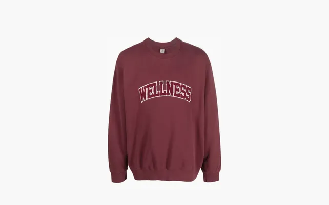 Одежда Sporty & Rich letter-patch Cotton Jumper «Red» krasnye 