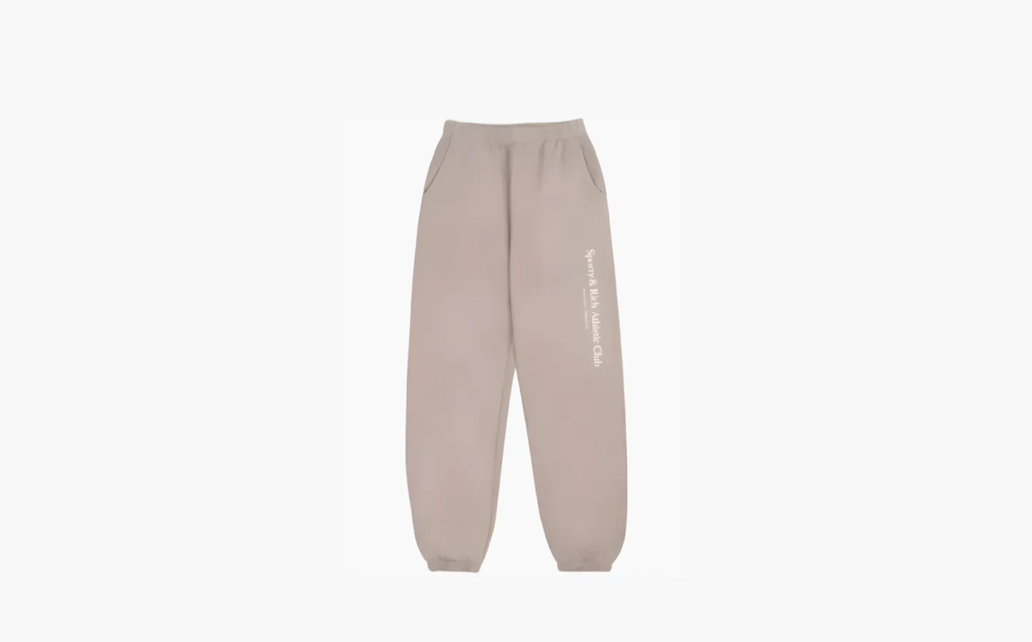 Sporty & Rich IThe Wall Street Collection Track Pants Athletic Club «Ecru»