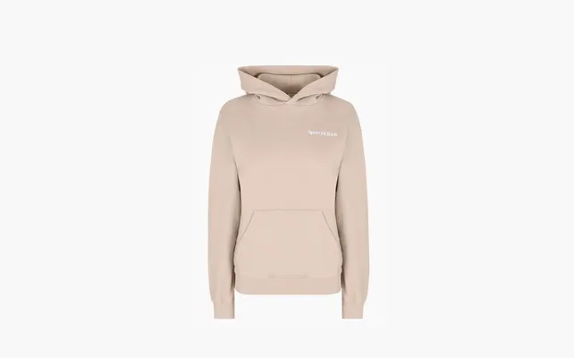 Одежда Sporty & Rich Health Is Wealth Cotton Hoodie «Taupe» korichnevye