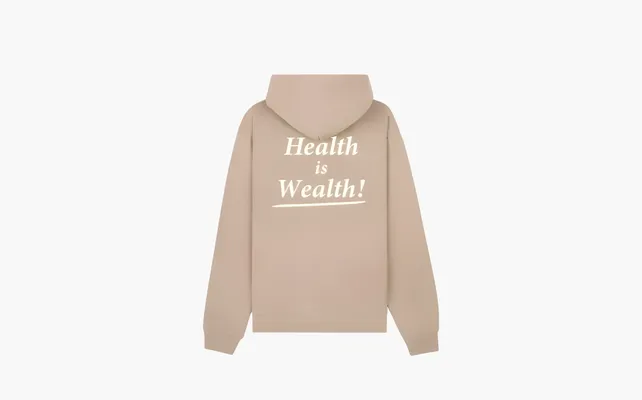 Одежда Sporty & Rich Health Is Wealth Cotton Hoodie «Taupe» korichnevye