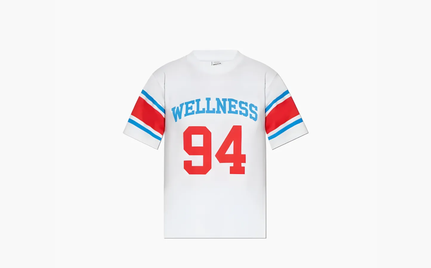 Sporty & Rich Wellness 94 Rugby Crewneck T-Shirt «White»
