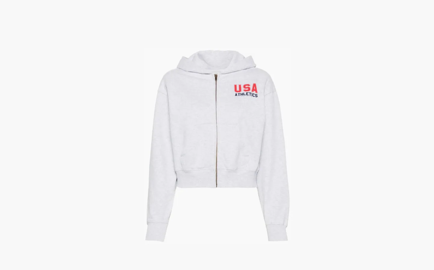 Sporty & Rich zip-up hoodie «Light Gray»