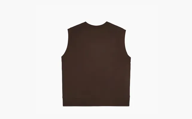 Одежда Sporty & Rich Syracuse Embroidered Cotton Vest «Brown» коричневый