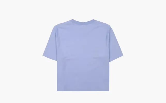 Одежда Sporty & Rich Italic Logo Cropped T-Shirt «Purple» fioletovye