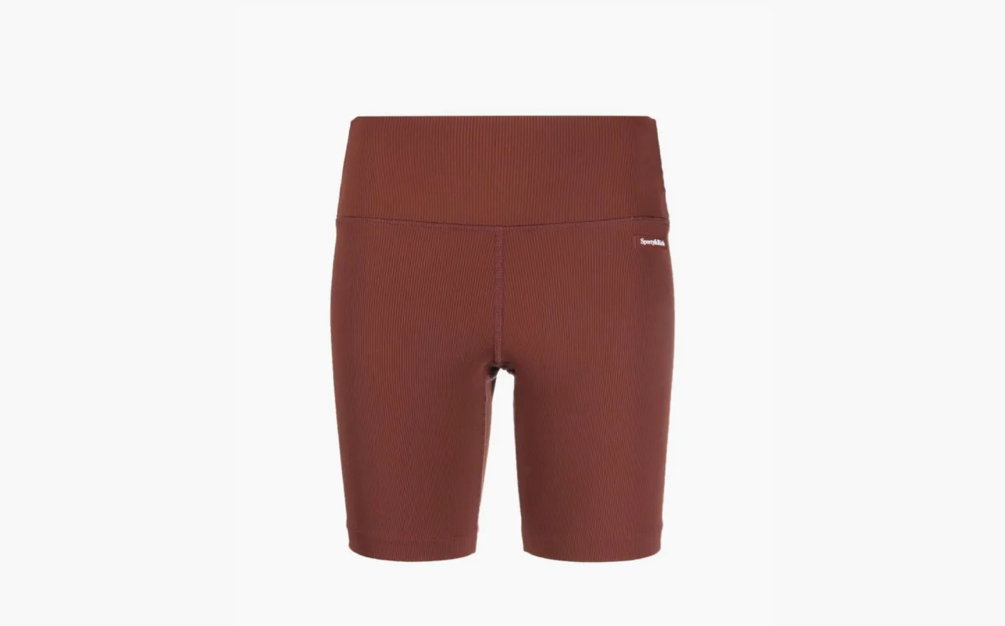 Sporty & Rich Logo Ribbed Biker Shorts WMNS «Red»