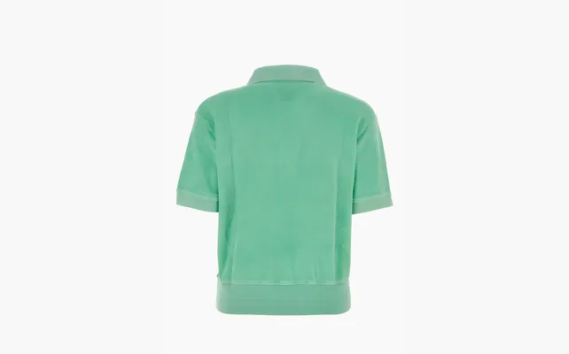Одежда Sporty & Rich Logo-embroidered Polo Top «Green» zelyenye