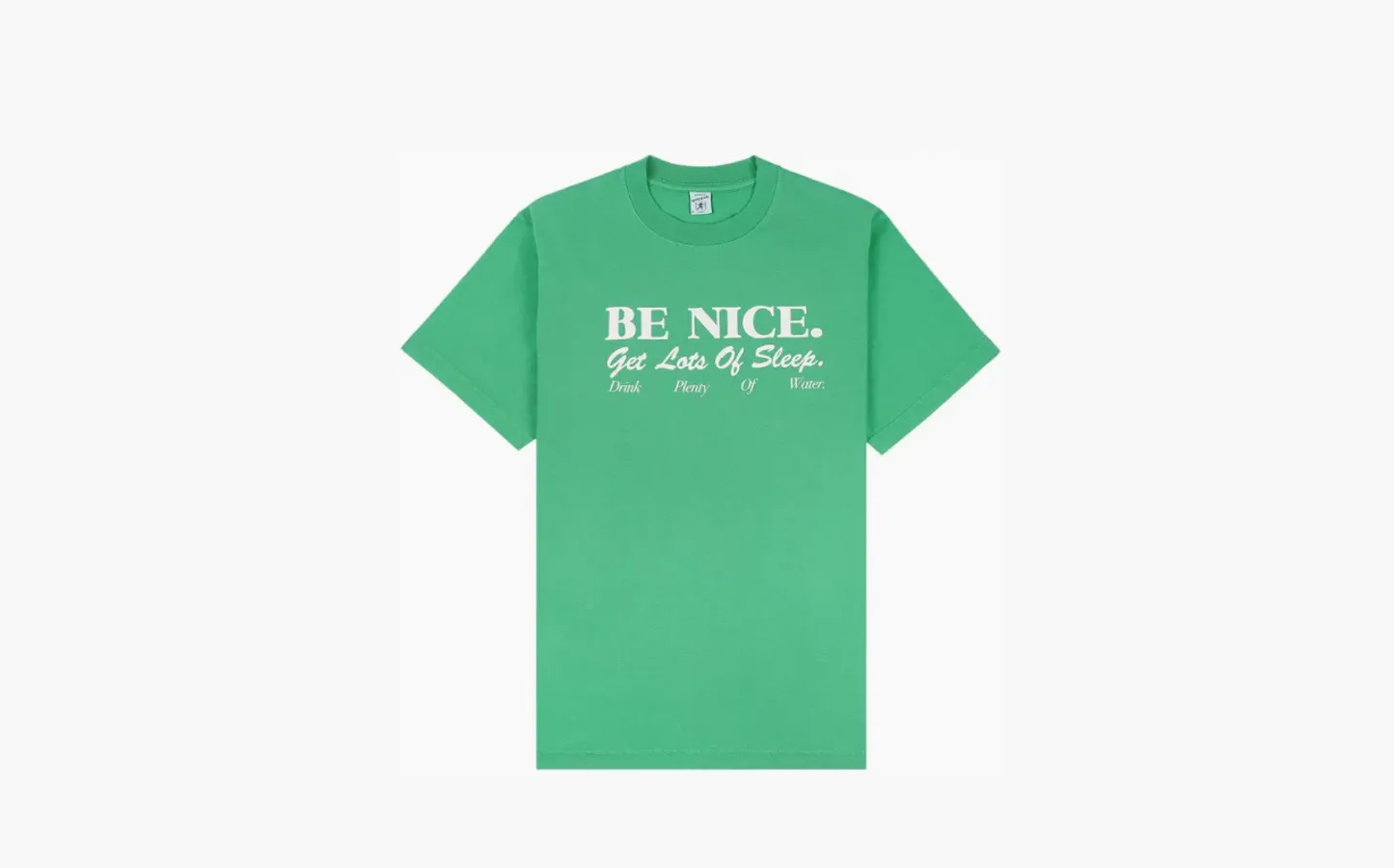 Sporty & Rich Be Nice T-Shirt «Verde»