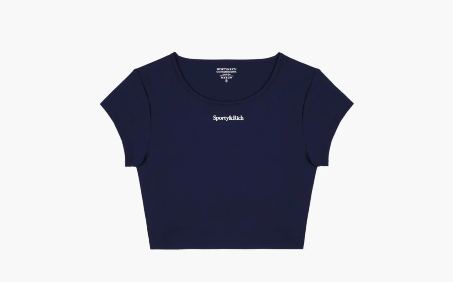Sporty & Rich Activewear Serif Logo Training Tee WMNS «Marine Blue»