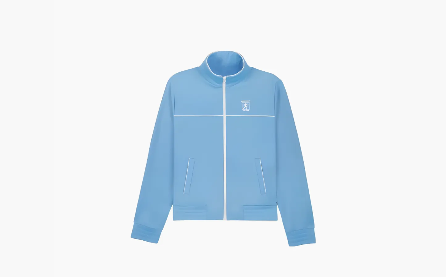 Sporty & Rich Logo-print Zip-up Jacket «Blue»
