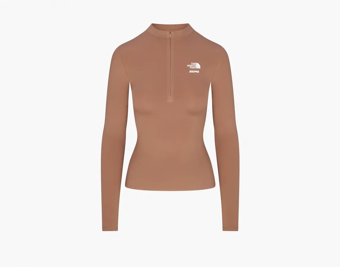 The North Face x Skims Refina Long Sleeve Top «Sienna»