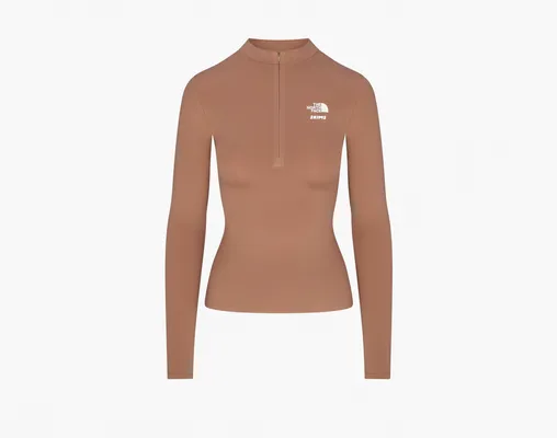 Одежда The North Face x Skims Refina Long Sleeve Top «Sienna» bezhevye