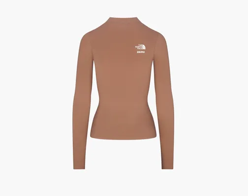 Одежда The North Face x Skims Refina Long Sleeve Top «Sienna» bezhevye