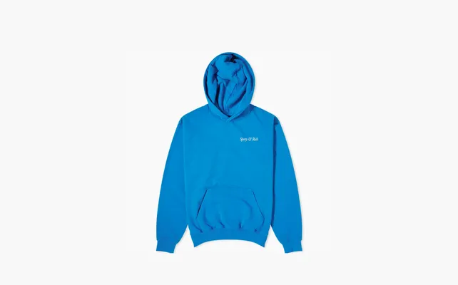 Одежда Sporty & Rich HWCNY Hoodie Royal «Blue & White» sinie