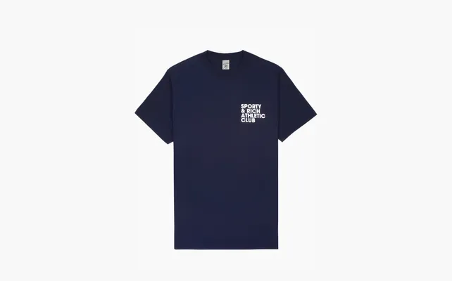Одежда Sporty & Rich Exercise Often cotton T-shirt «Blue» sinie