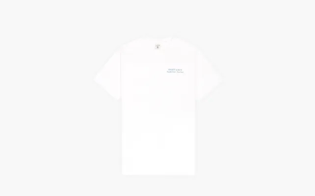 Одежда Sporty & Rich New Drink Water T-shirt In «White/atlantic» belye