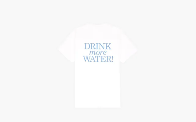 Одежда Sporty & Rich New Drink Water T-shirt In «White/atlantic» belye