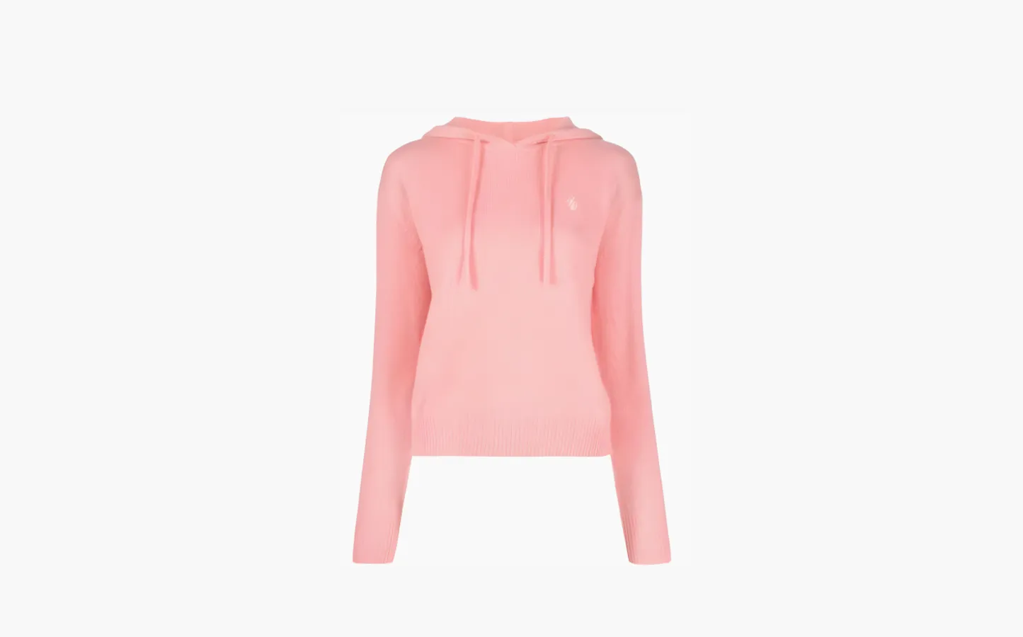 Sporty & Rich logo-embroidered Cashmere Hoodie «Pink»