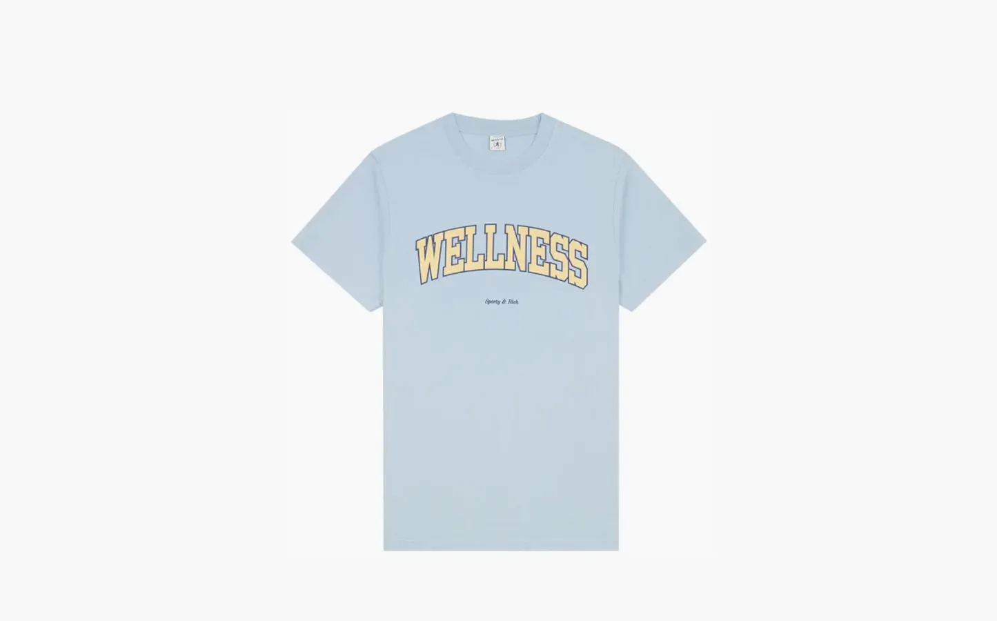 Sporty & Rich Wellness Ivy T-Shirt «China Blue/Almond/Navy»