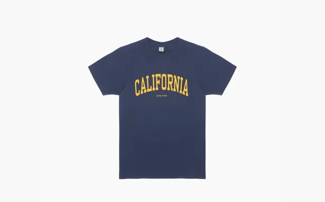 Одежда Sporty & Rich T-Shirt Sea «Blue» sinie