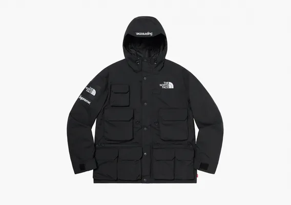  Supreme x The North Face Cargo Jacket «Black» chyernye