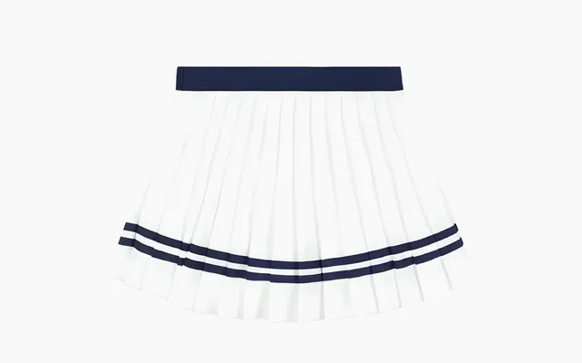 Одежда Sporty & Rich Logo-print Pleated Skirt «White» belye