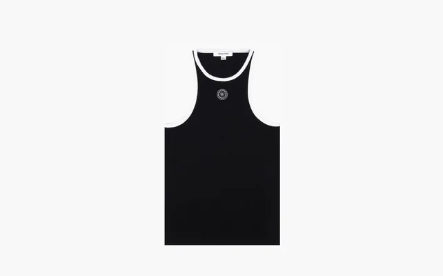 Одежда Sporty & Rich Ribbed Tank Top «Black/White» chyernye