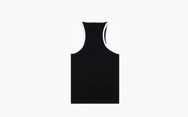 Одежда Sporty & Rich Ribbed Tank Top «Black/White» chyernye