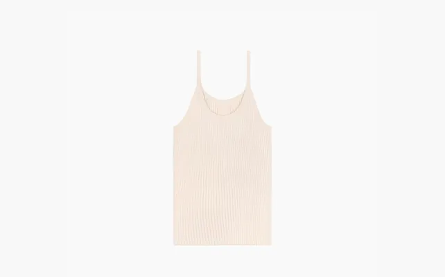 Одежда Sporty & Rich Srhwc Ribbed Tank Top «Cream» kremovye