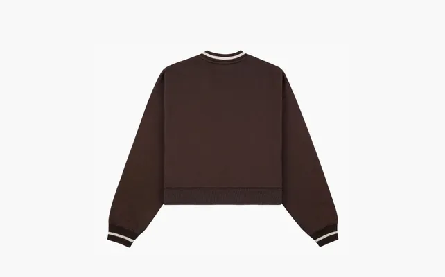 Одежда Sporty & Rich Classic Logo Cotton Sweatshirt «Brown» korichnevye