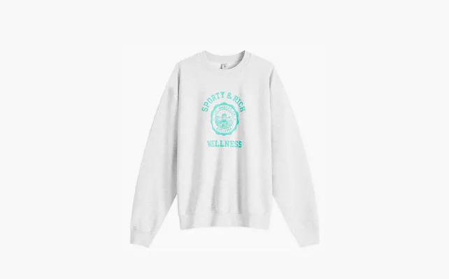 Одежда Sporty &amp;amp; Rich Emblem Sweatshirt Heather «Grey/Caribbean» serye