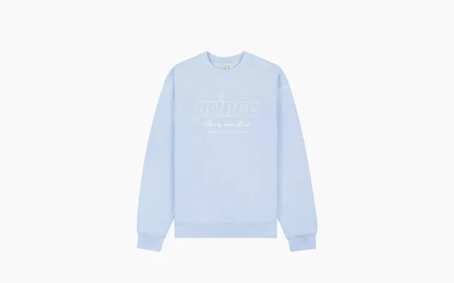 Одежда Sporty & Rich Prince Health Cotton Sweatshirt «Blue» golubye