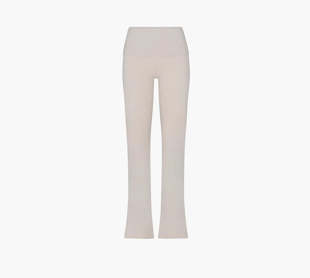 Skims Cotton Jersey Foldover Pant «Oatmeal»