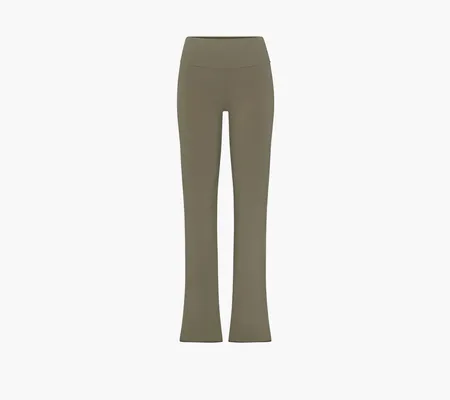 Одежда Skims Cotton Jersey Foldover Pant «Army» zelyenye