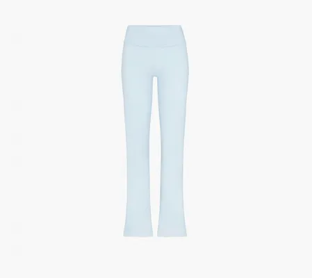 Одежда Skims Cotton Jersey Foldover Pant «Opal» golubye