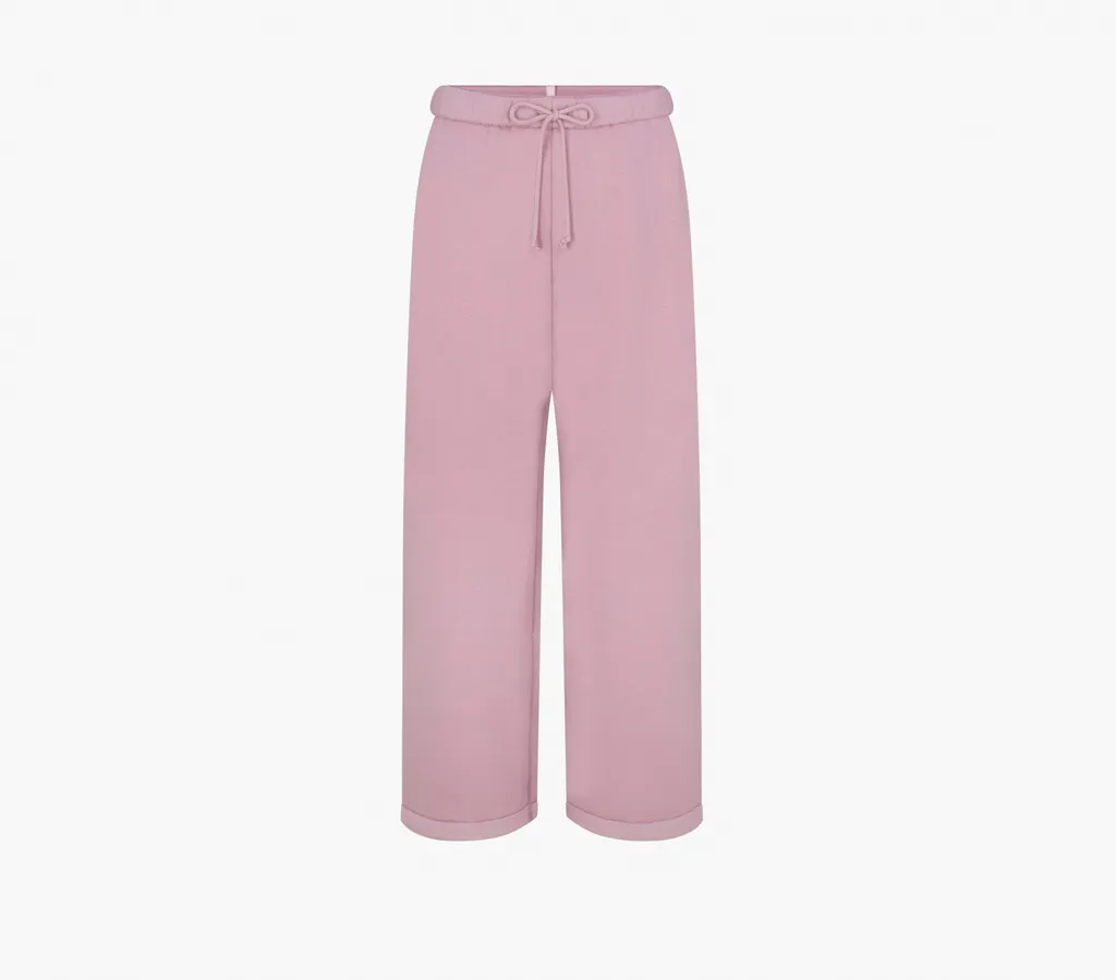 Skims Cotton Fleece Straight Leg Pant «Dusk»