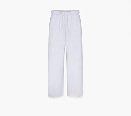 Одежда Skims Cotton Fleece Straight Leg Pant «Light Heather Grey» serye