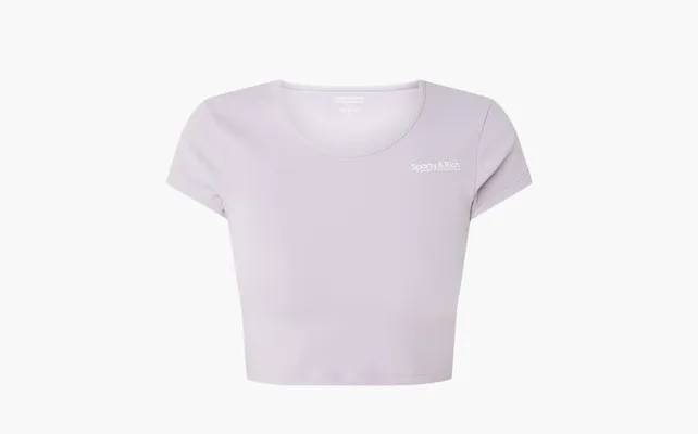 Одежда Sporty & Rich Crop Tops «Purple White» fioletovye